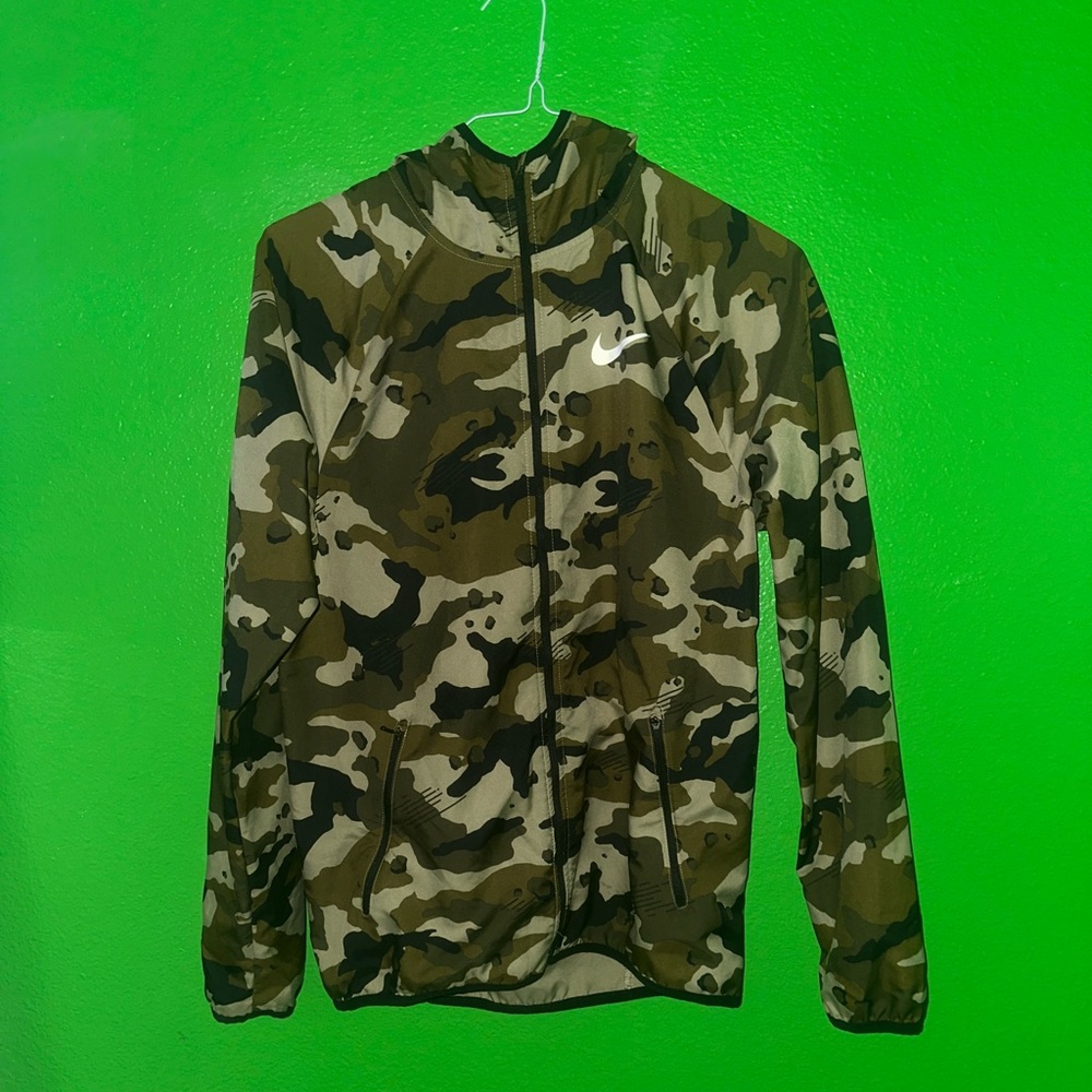 Nike Dri-fit Camo Olive Men’s Training Jacket